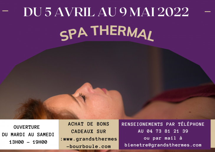 Ouverture Spa thermal 2022