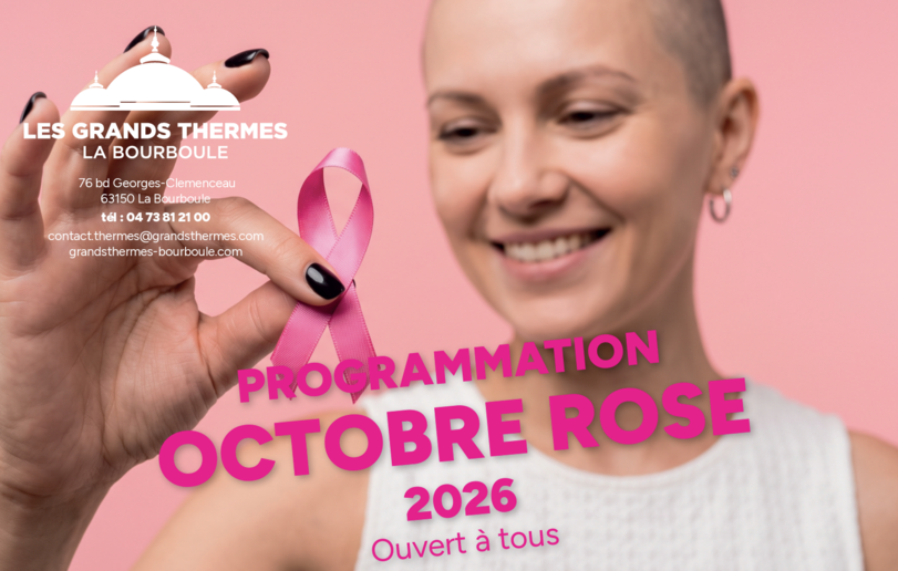 Octobre Rose aux Grands Thermes de la Bourboule Visuel